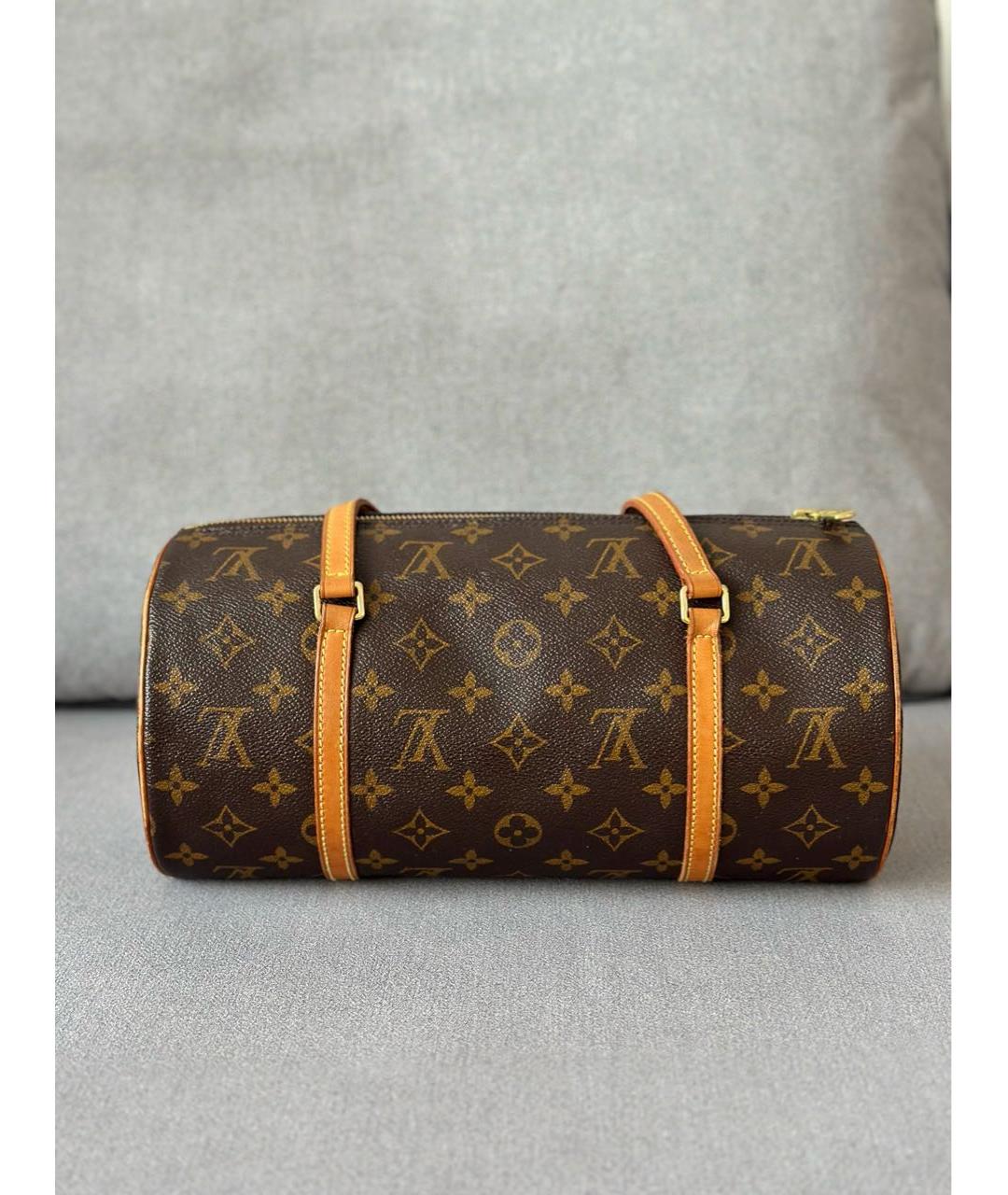 LOUIS VUITTON Коричневая сумка с короткими ручками, фото 3