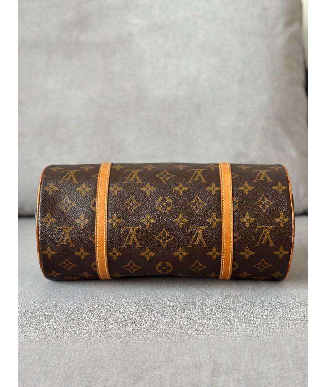 LOUIS VUITTON Коричневая сумка с короткими ручками, фото 4