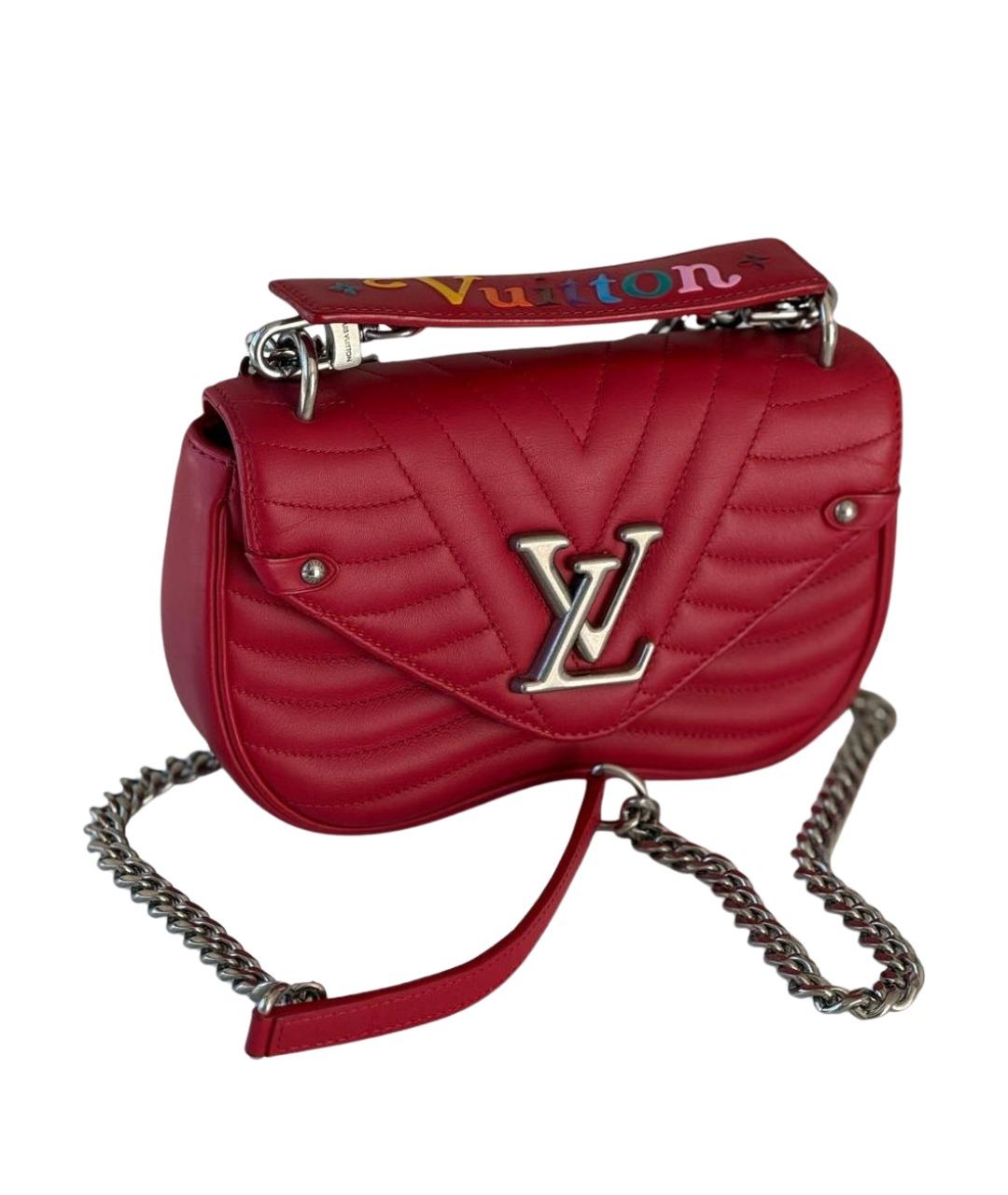 LOUIS VUITTON Красная кожаная сумка через плечо, фото 1