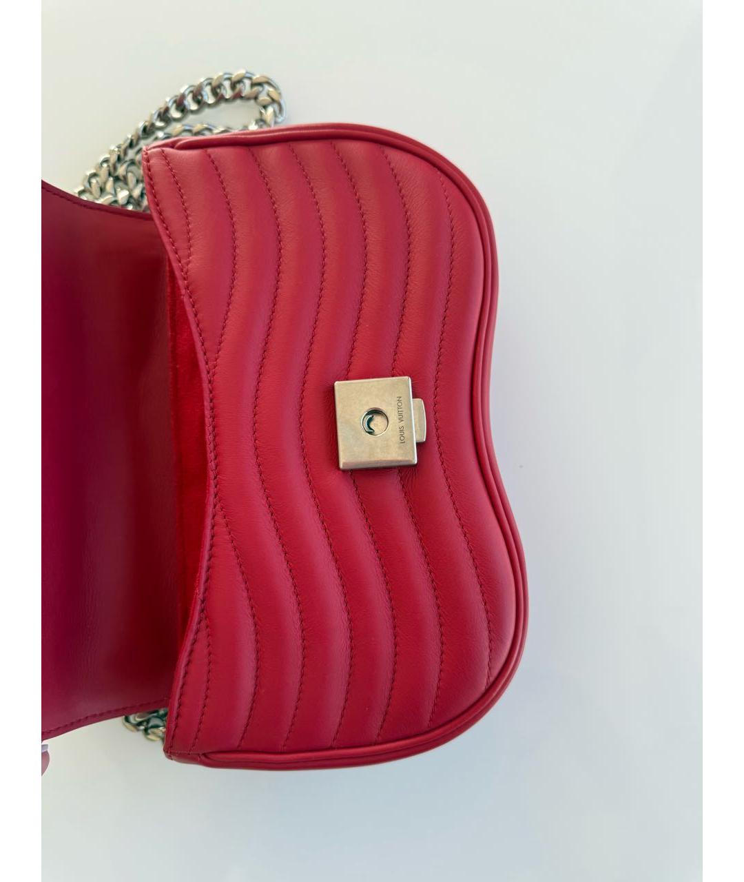 LOUIS VUITTON Красная кожаная сумка через плечо, фото 7
