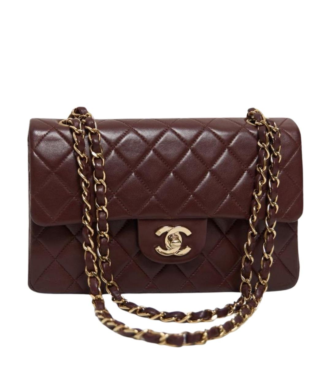 CHANEL Коричневая кожаная сумка через плечо, фото 1