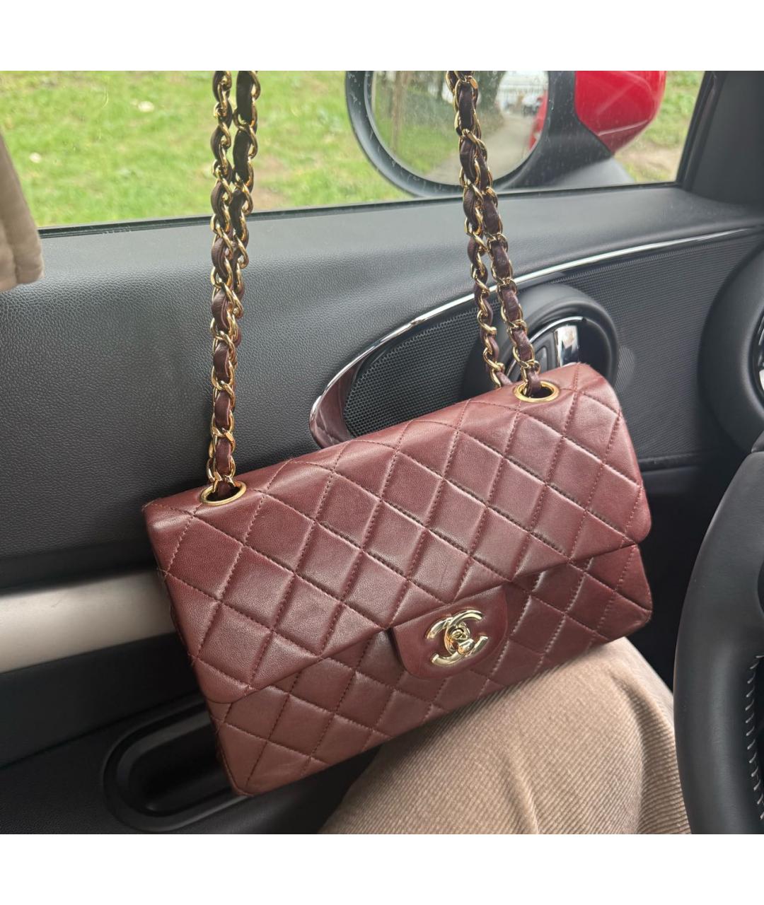 CHANEL Коричневая кожаная сумка через плечо, фото 2