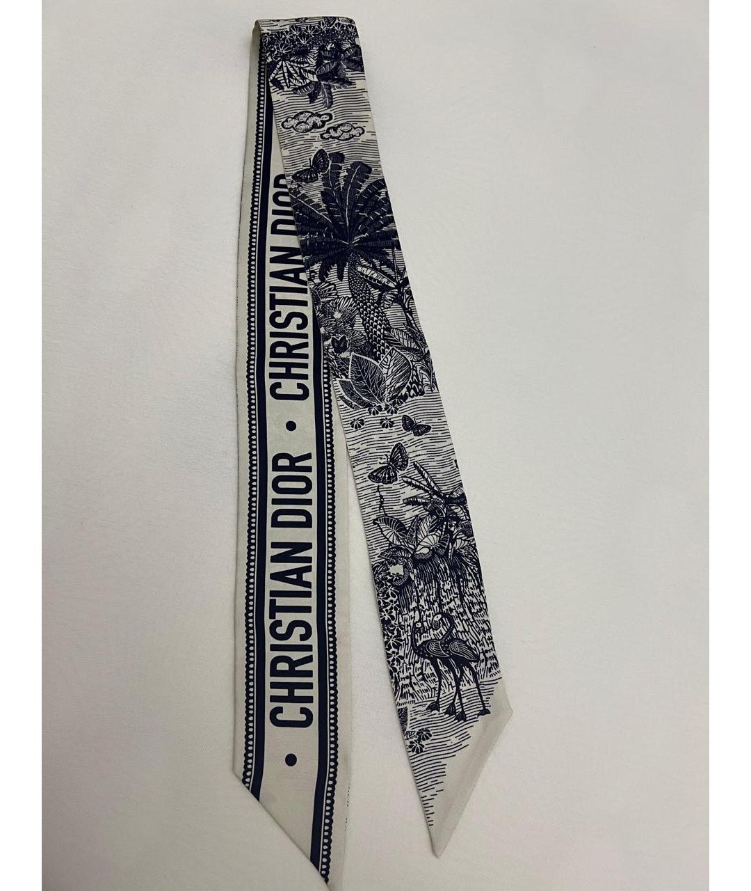 CHRISTIAN DIOR Темно-синий шелковый воротник, фото 2