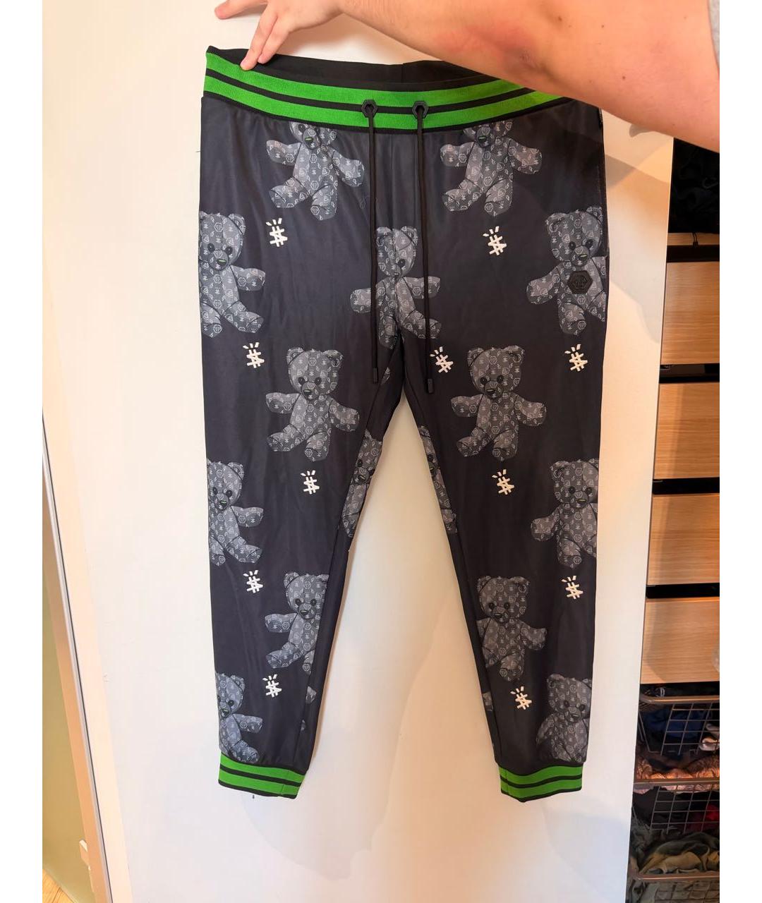 PHILIPP PLEIN Мульти полиэстеровые повседневные брюки, фото 4