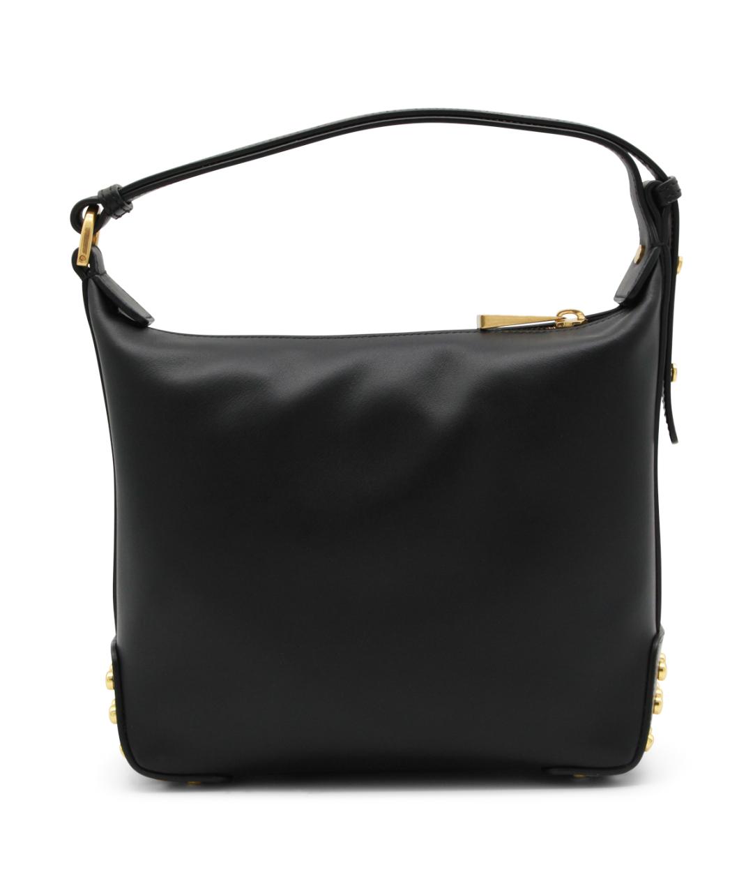 TOD'S Черная кожаная сумка тоут, фото 3