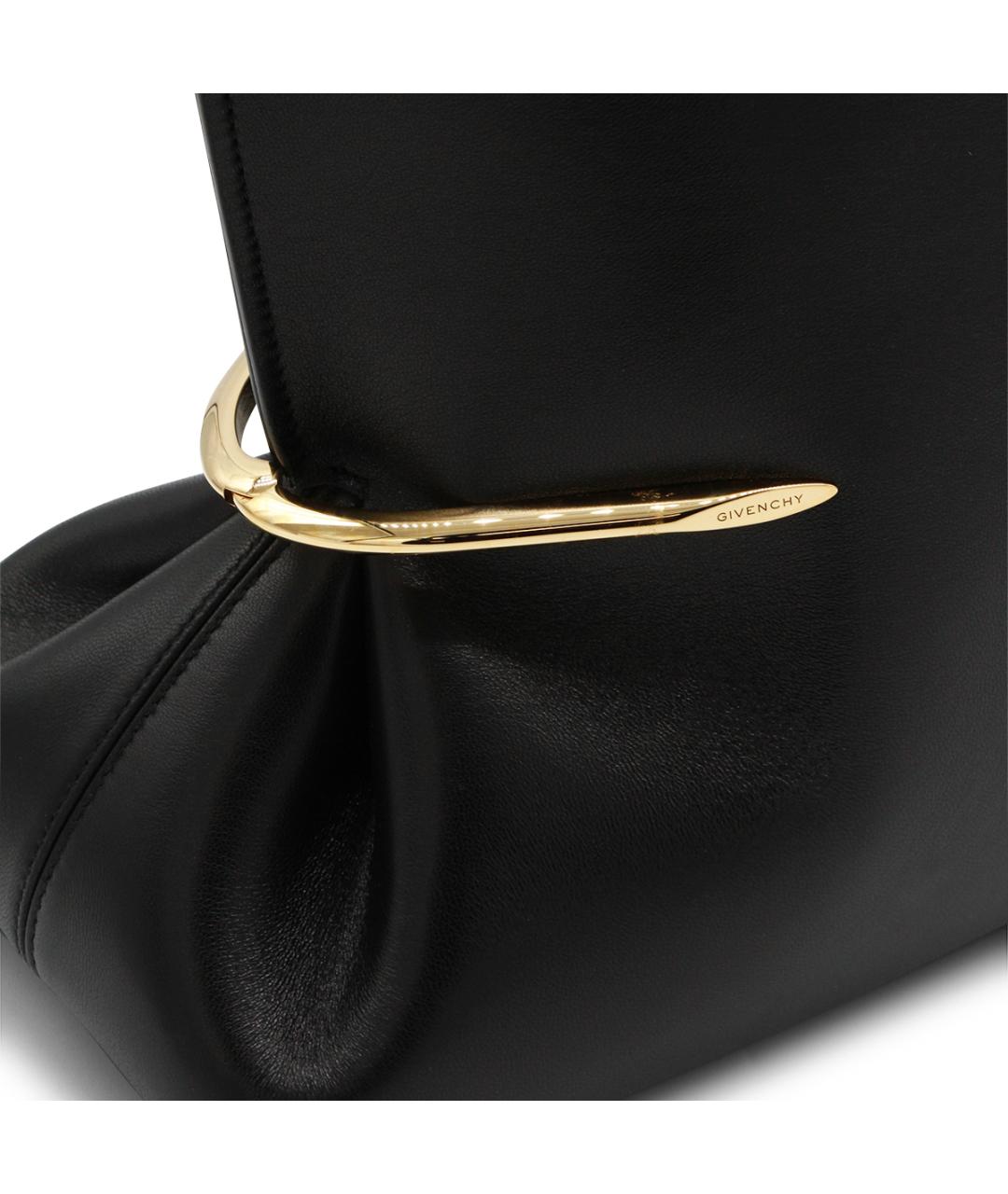 GIVENCHY Черная кожаная сумка тоут, фото 4