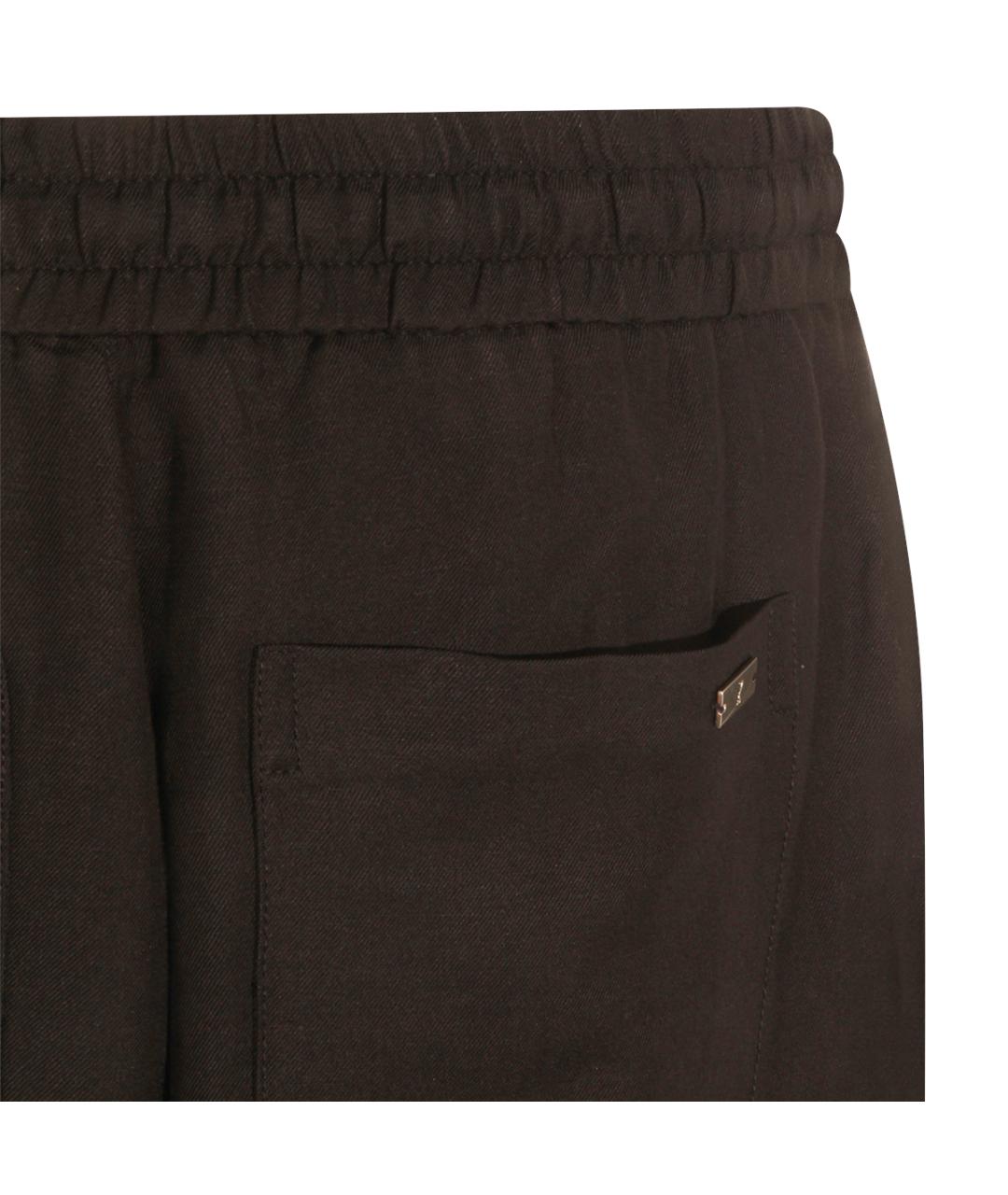 Ami Paris Черные вискозные повседневные брюки, фото 4