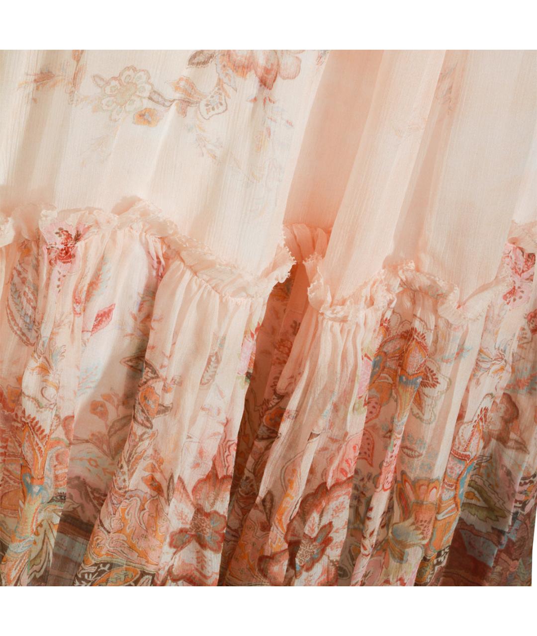 ZIMMERMANN Розовое вискозное повседневное платье, фото 5