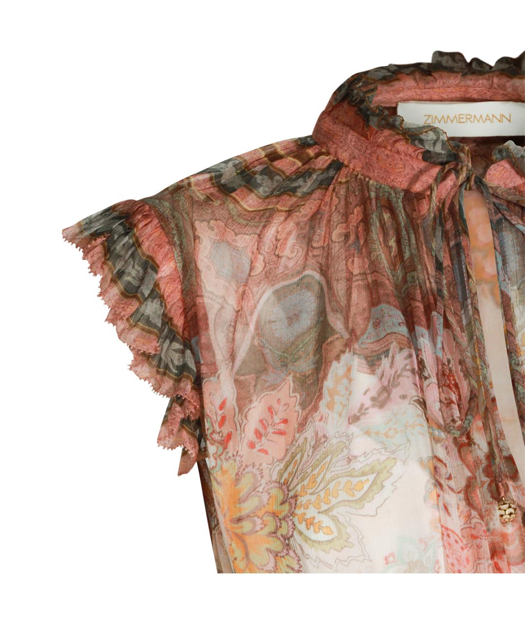ZIMMERMANN Розовое вискозное повседневное платье, фото 4