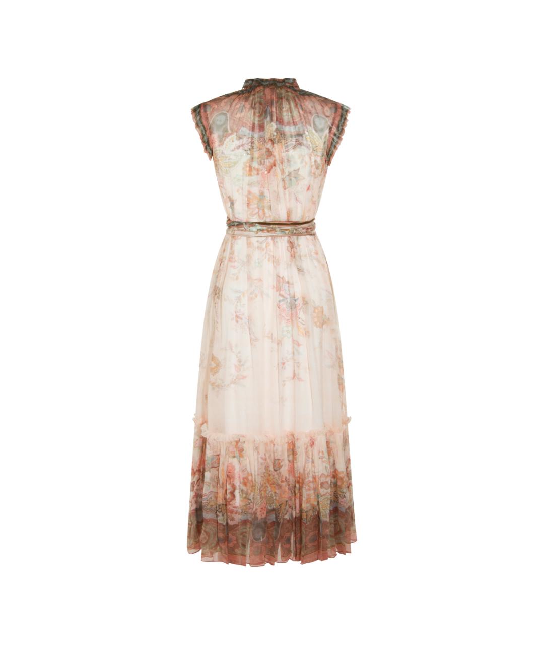 ZIMMERMANN Розовое вискозное повседневное платье, фото 2