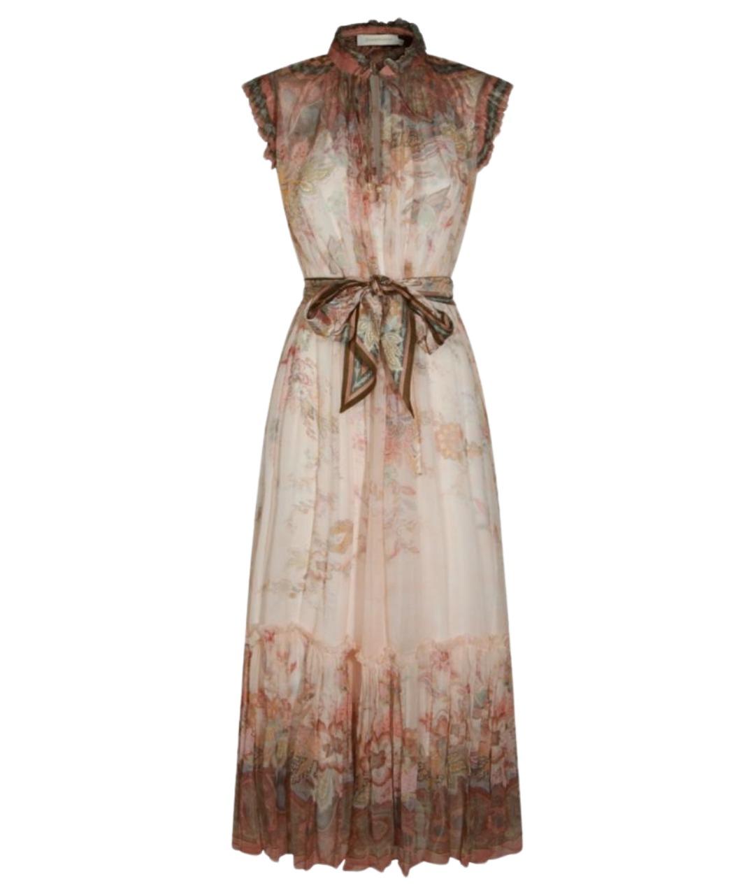 ZIMMERMANN Розовое вискозное повседневное платье, фото 1