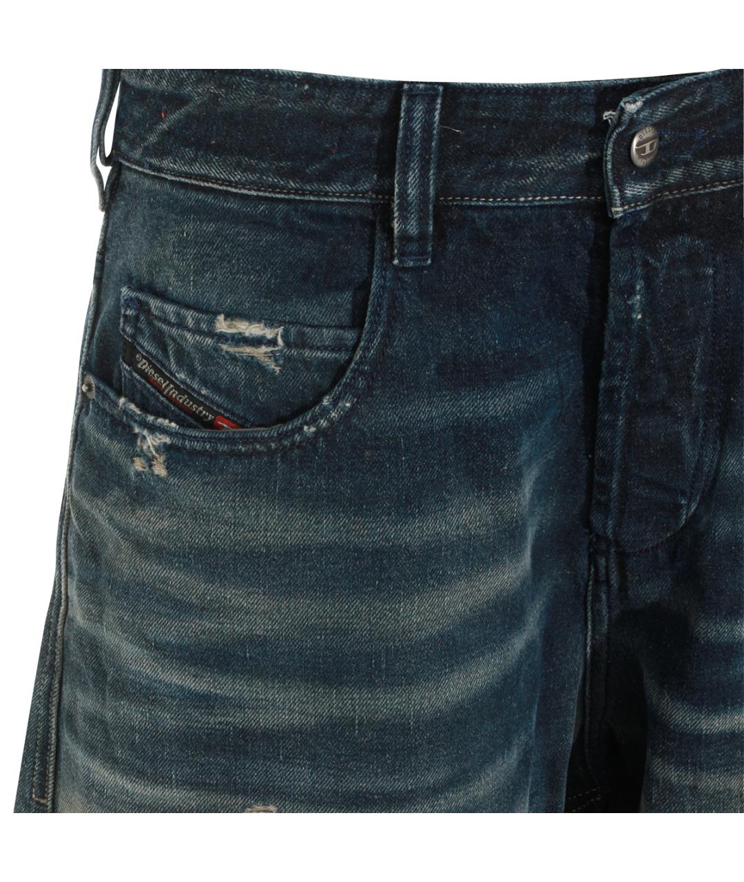 DIESEL Синие хлопковые джинсы, фото 3