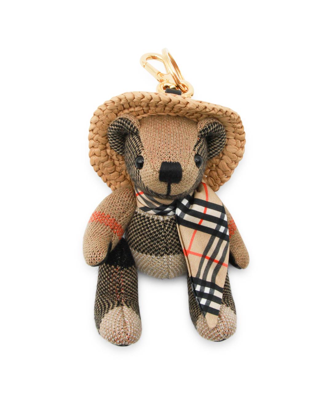 BURBERRY Бежевый брелок, фото 1