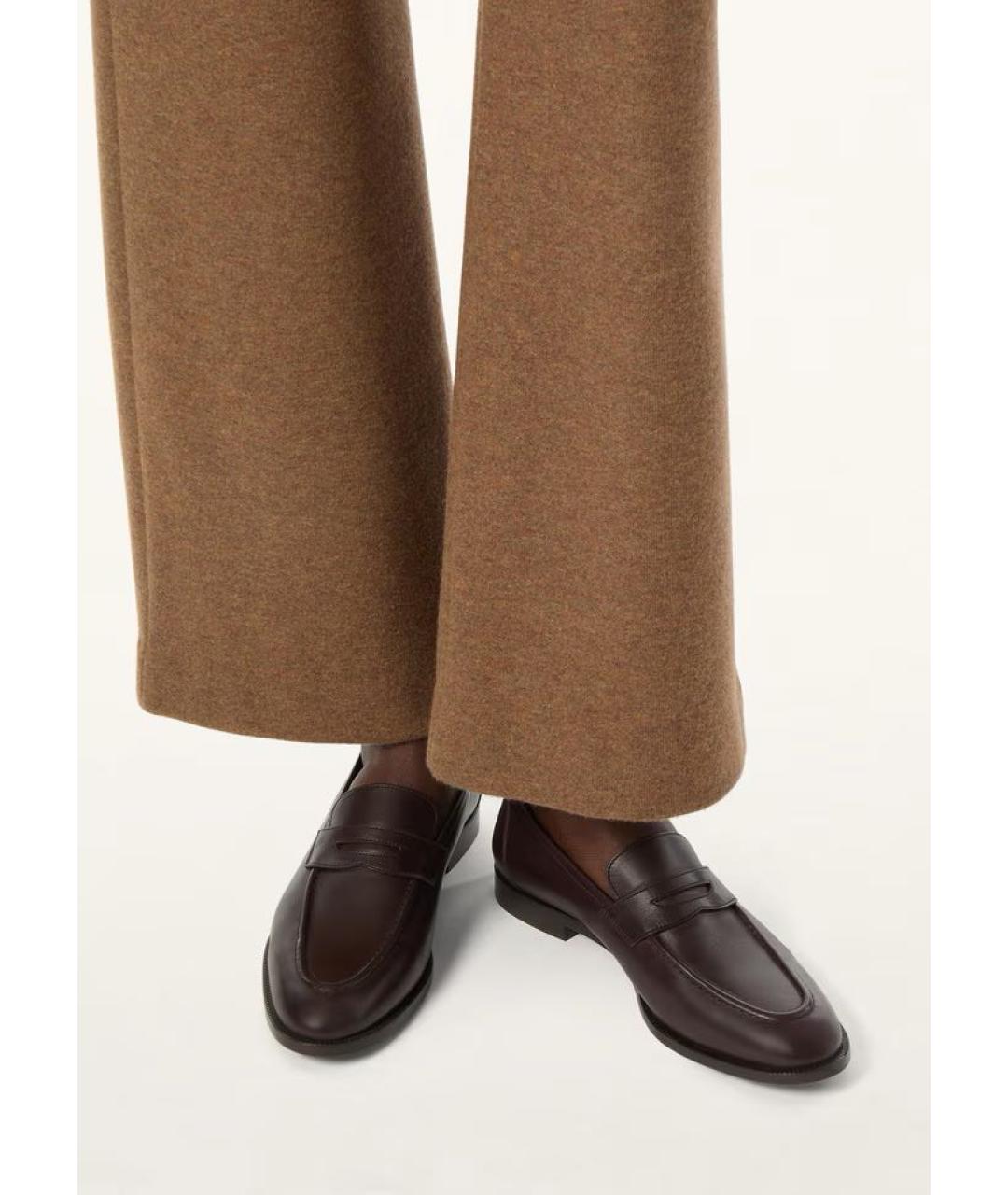 LORO PIANA Коричневые кожаные лоферы, фото 2
