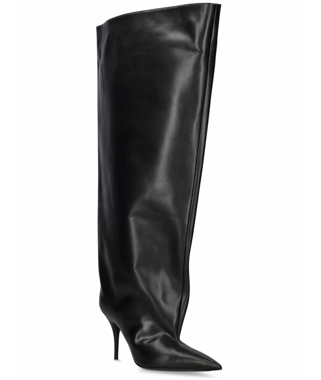 BALENCIAGA Черные кожаные сапоги, фото 7