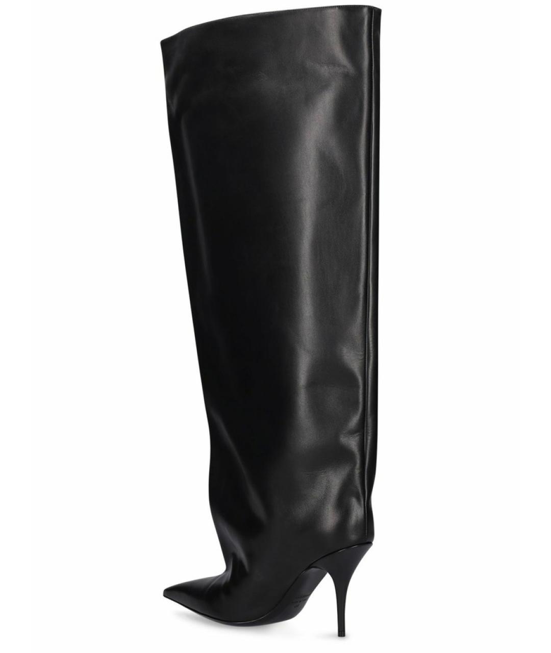 BALENCIAGA Черные кожаные сапоги, фото 8