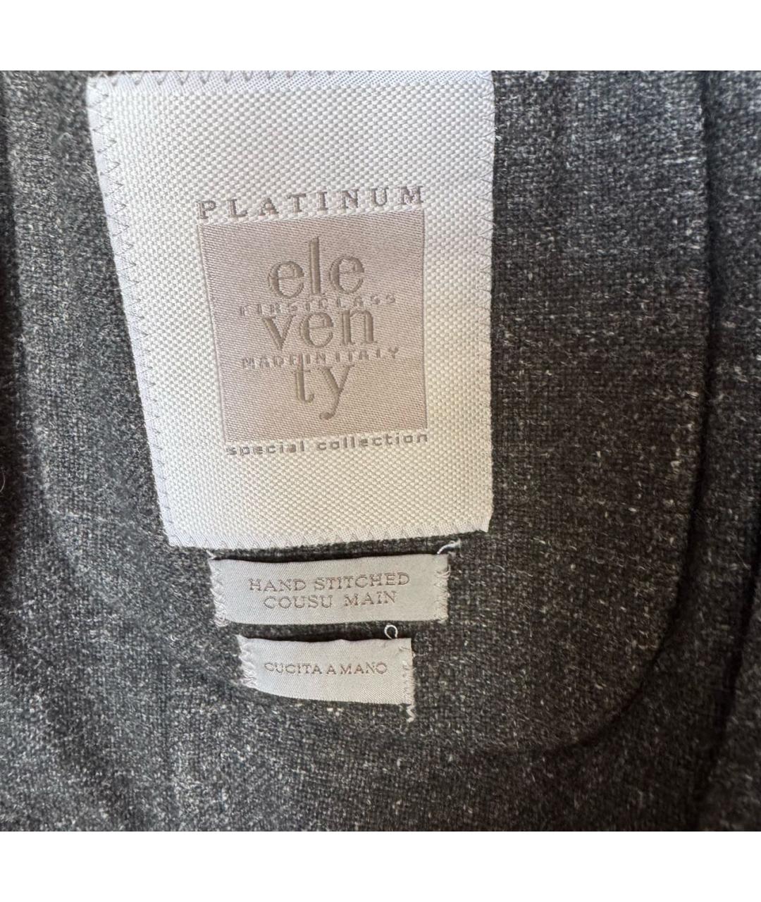 ELEVENTY Антрацитовый шерстяной пиджак, фото 3