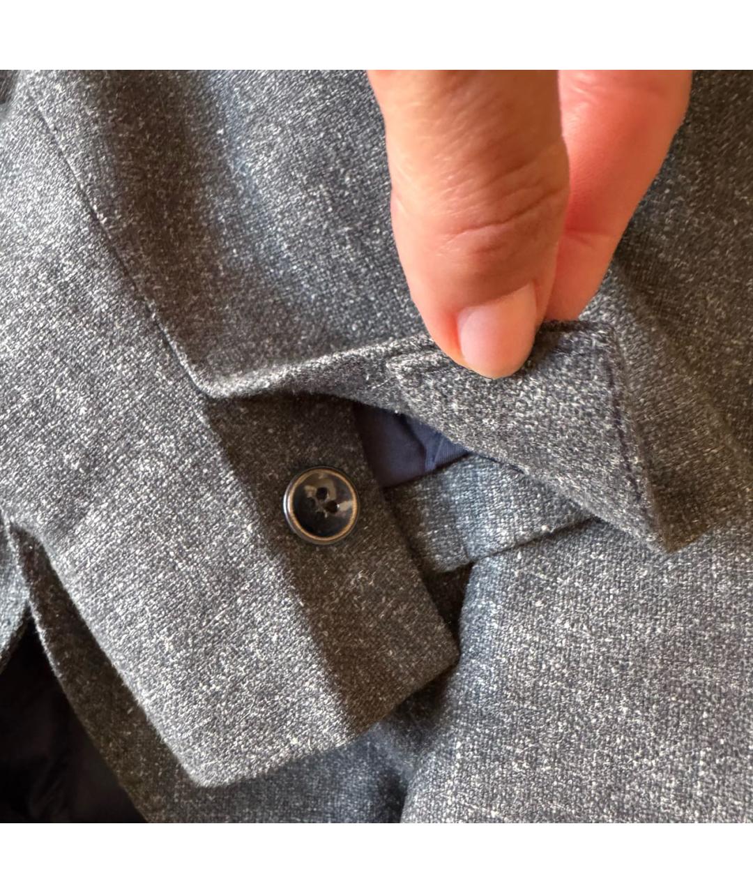 ELEVENTY Антрацитовый шерстяной пиджак, фото 4
