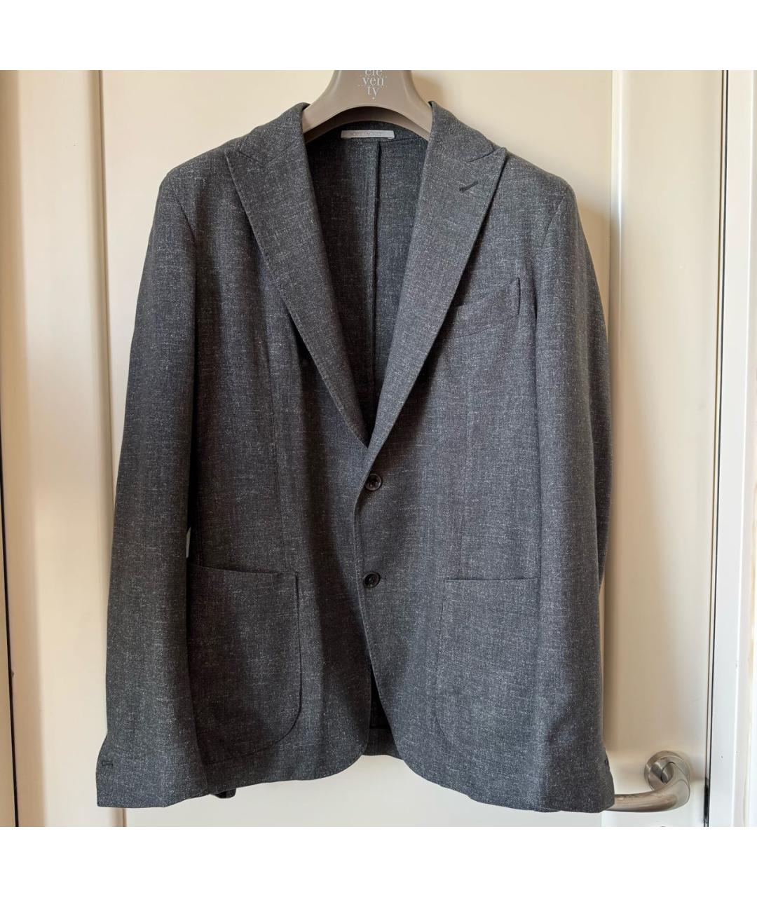 ELEVENTY Антрацитовый шерстяной пиджак, фото 8