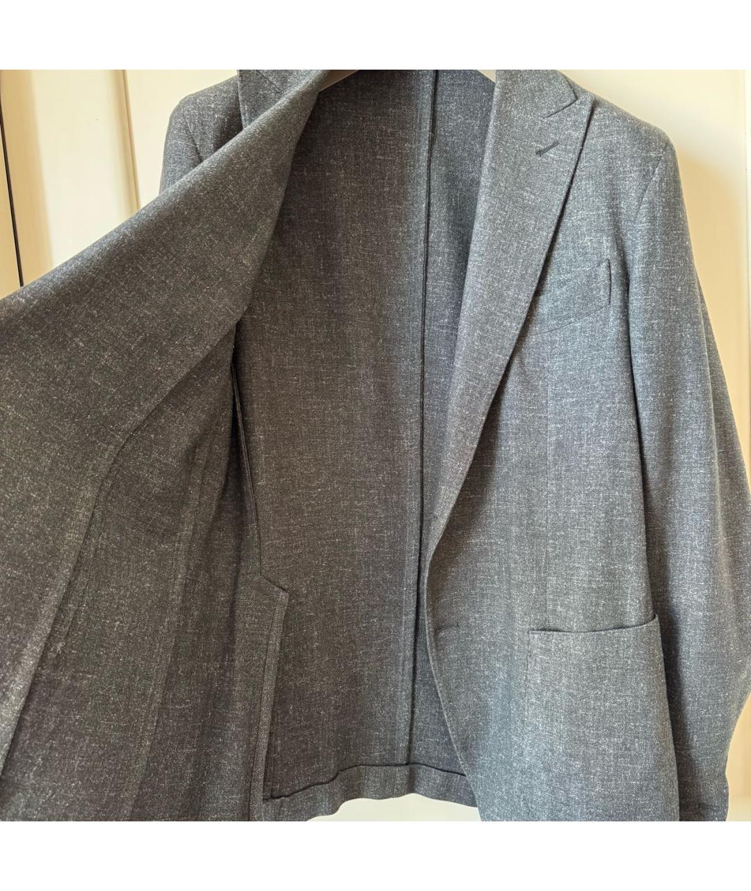 ELEVENTY Антрацитовый шерстяной пиджак, фото 7