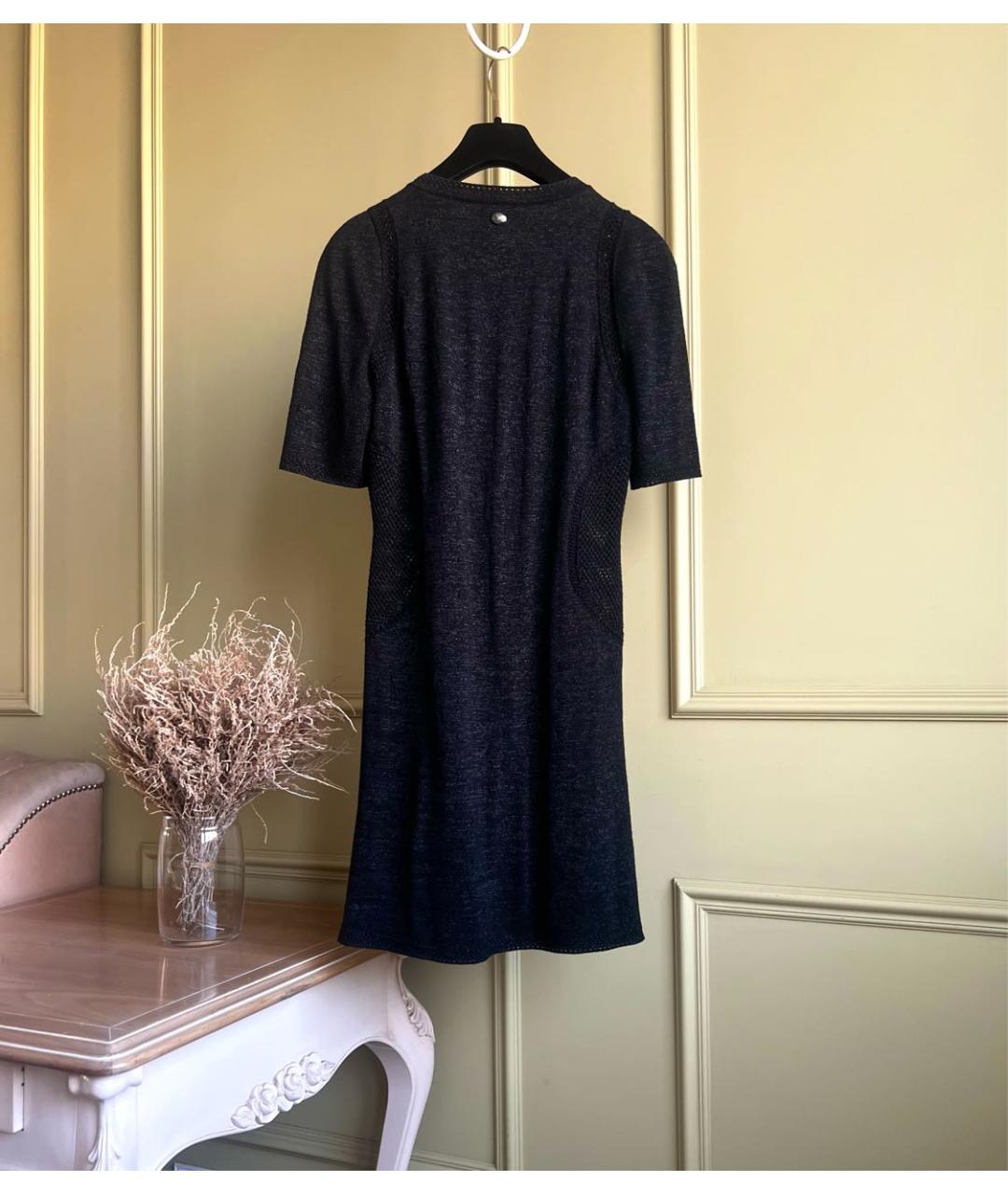 CHANEL Черное повседневное платье, фото 4