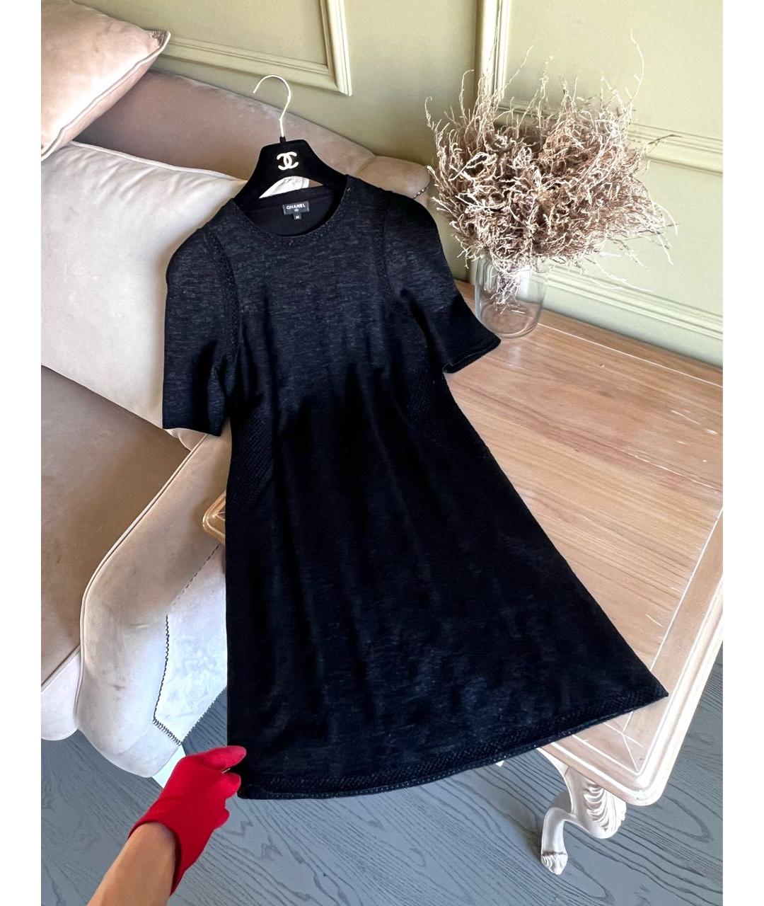 CHANEL Черное повседневное платье, фото 7