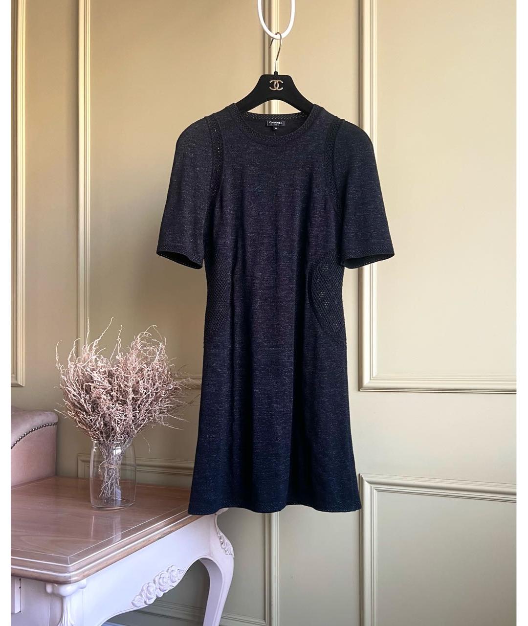 CHANEL Черное повседневное платье, фото 9