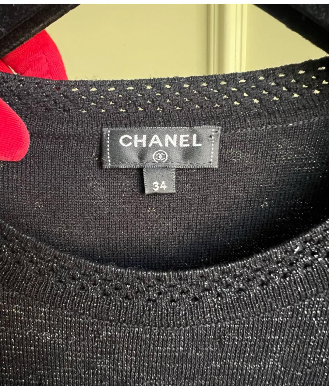 CHANEL Черное повседневное платье, фото 8