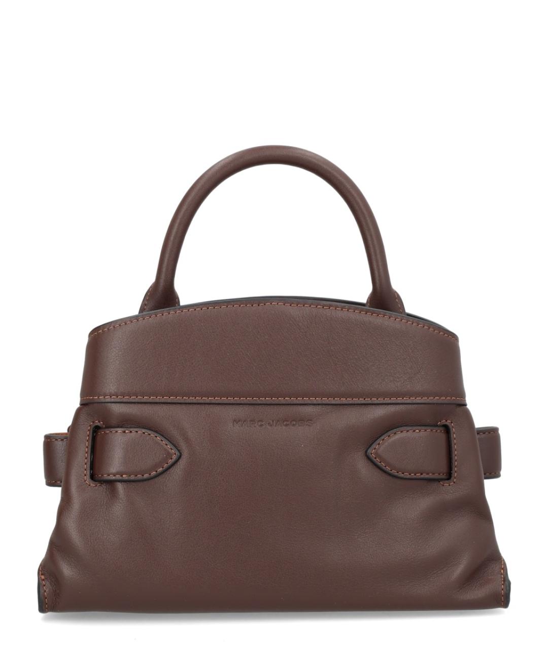 MARC JACOBS Коричневая кожаная сумка тоут, фото 3