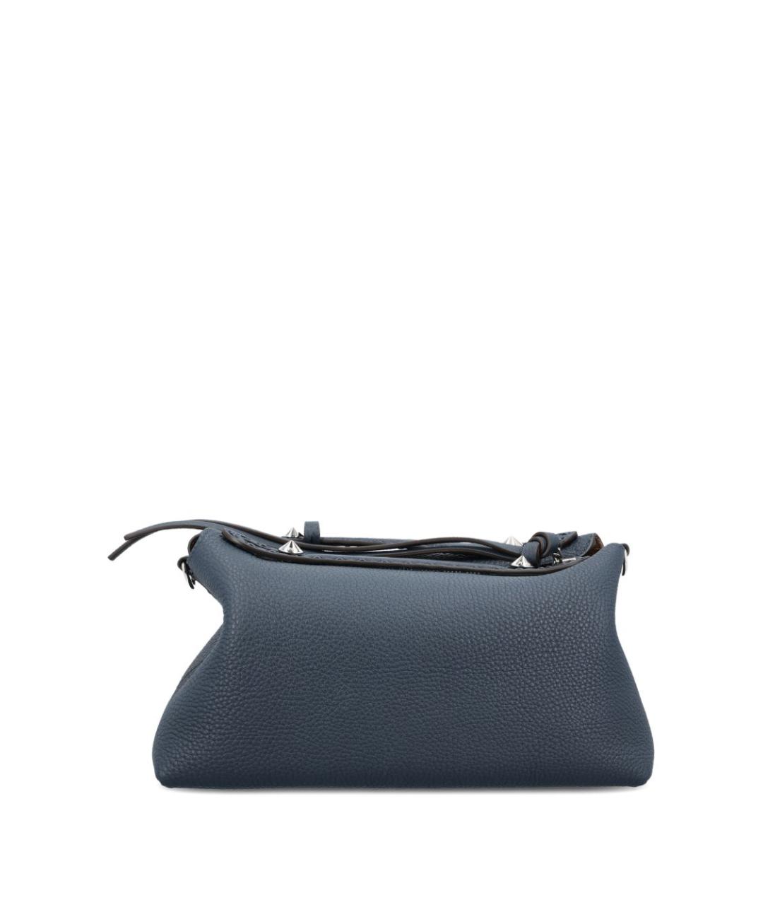 FENDI Синяя кожаная сумка через плечо, фото 4