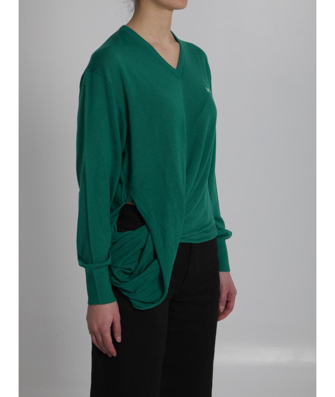 LOEWE Зеленый шерстяной джемпер / свитер, фото 2