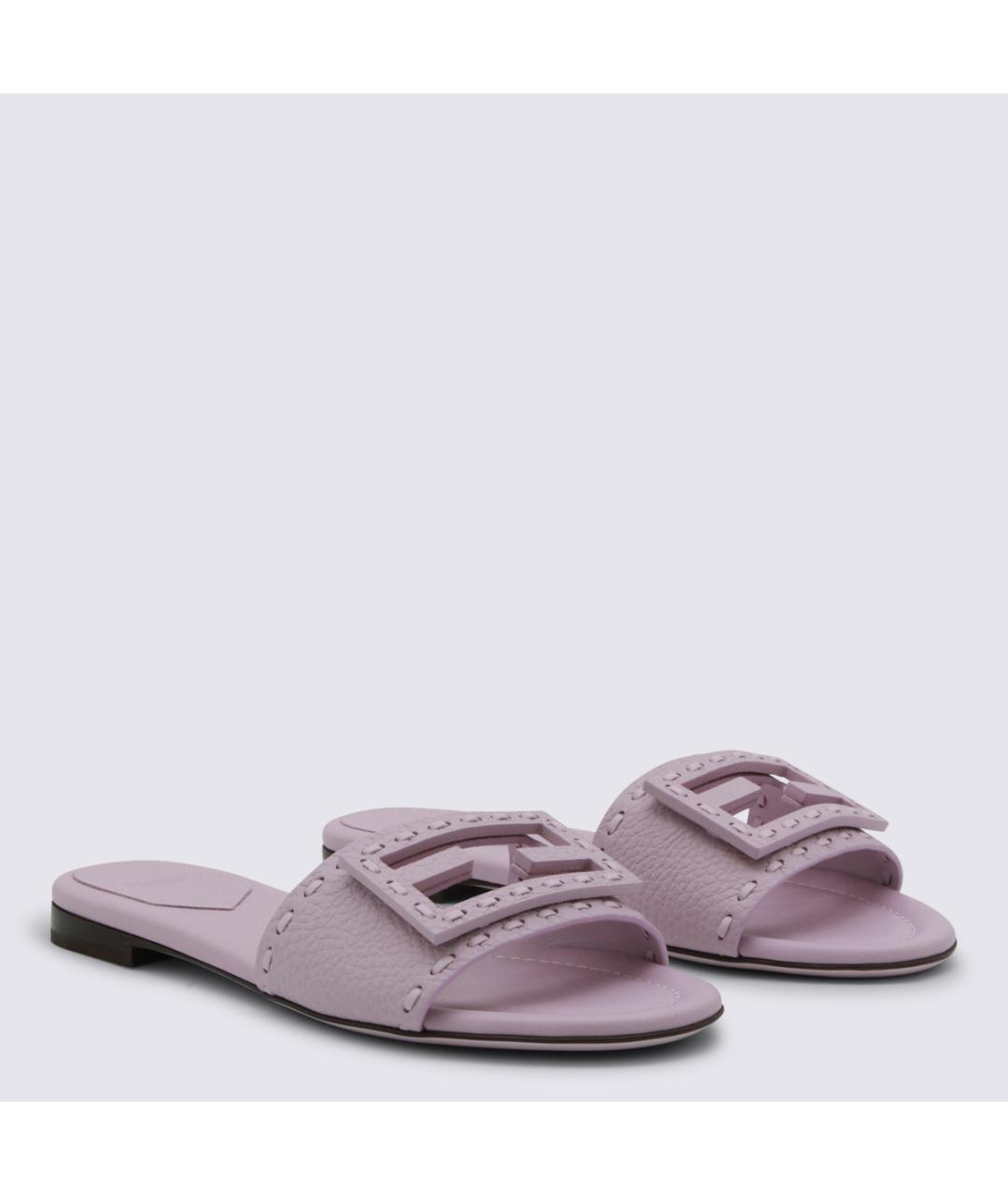 FENDI Кожаные сандалии, фото 2