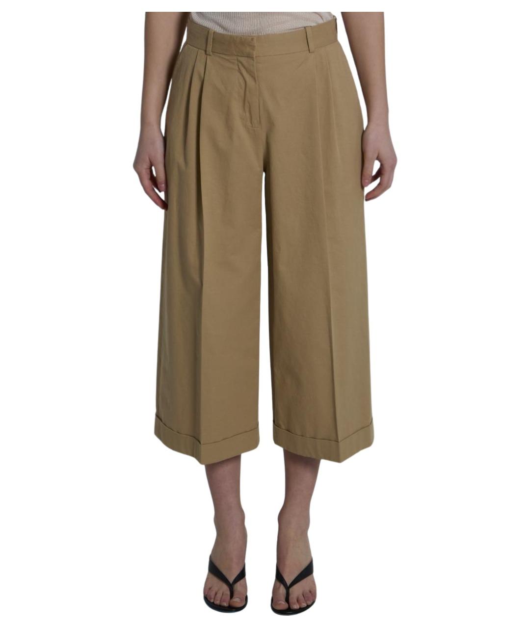 THE ROW Бежевые хлопковые кюлоты, фото 1