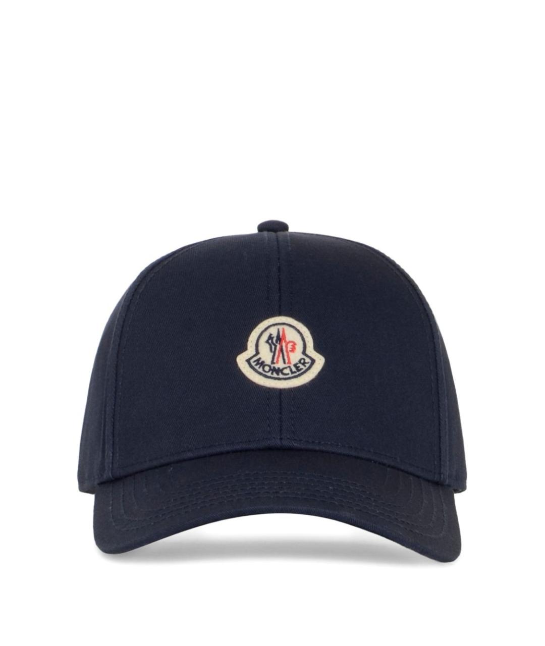 MONCLER Синяя хлопковая кепка/бейсболка, фото 1