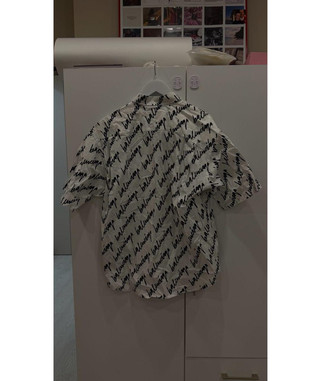 BALENCIAGA Белая хлопковая кэжуал рубашка, фото 2