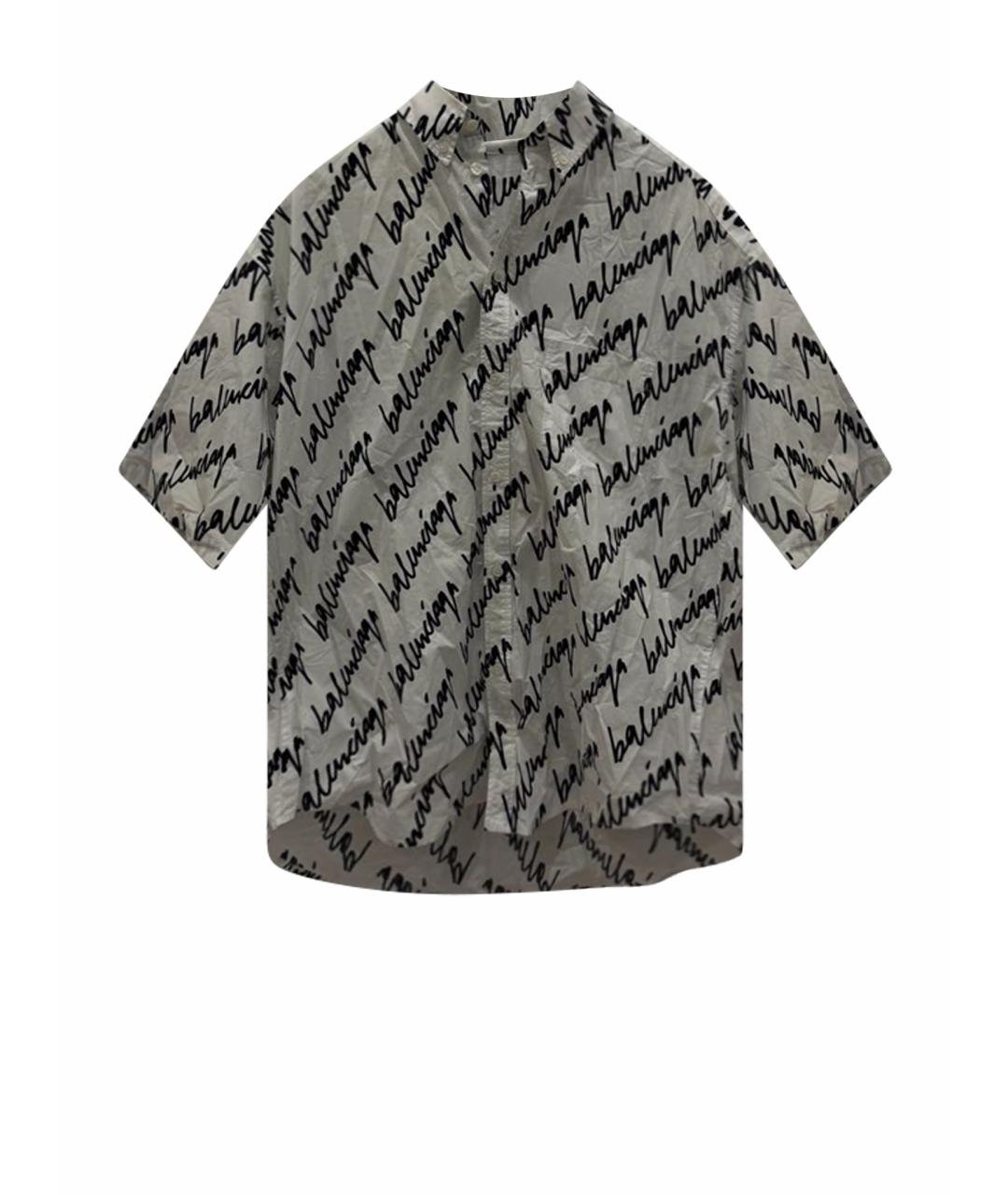 BALENCIAGA Белая хлопковая кэжуал рубашка, фото 1