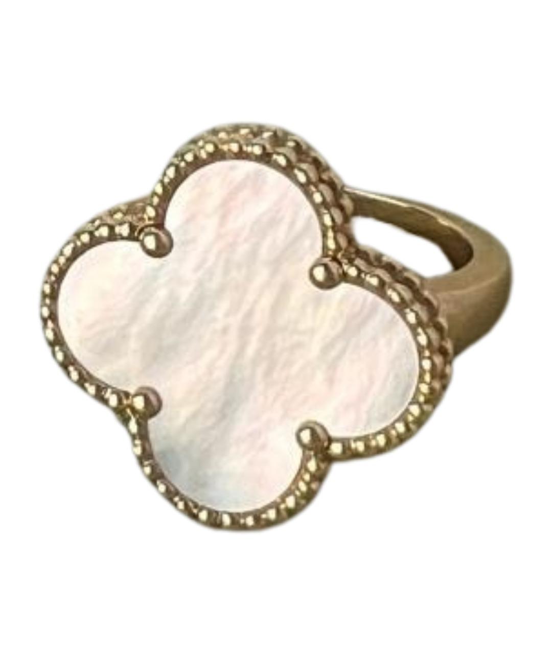 VAN CLEEF & ARPELS Белое кольцо из желтого золота, фото 1