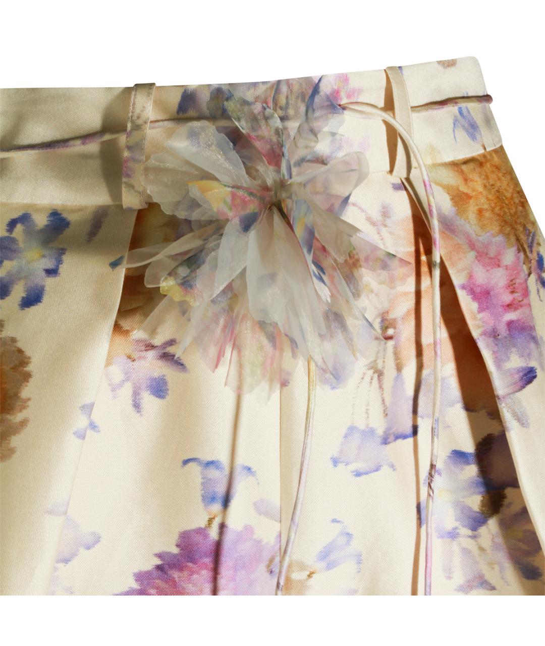 ZIMMERMANN Мульти шелковые шорты, фото 3