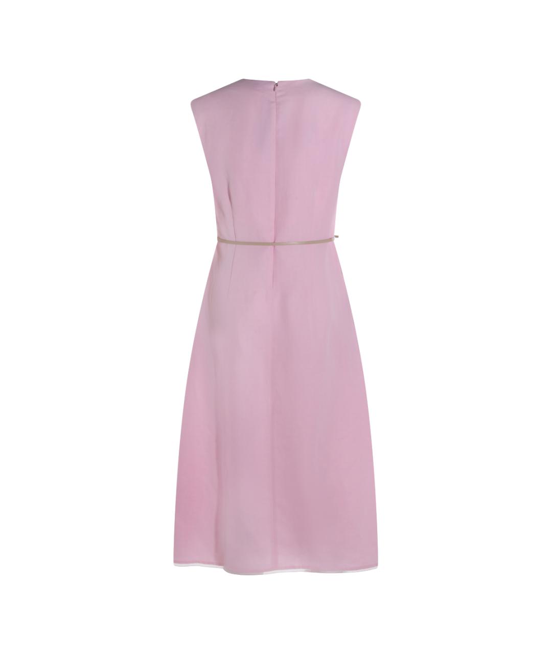 FABIANA FILIPPI Розовое вискозное повседневное платье, фото 2