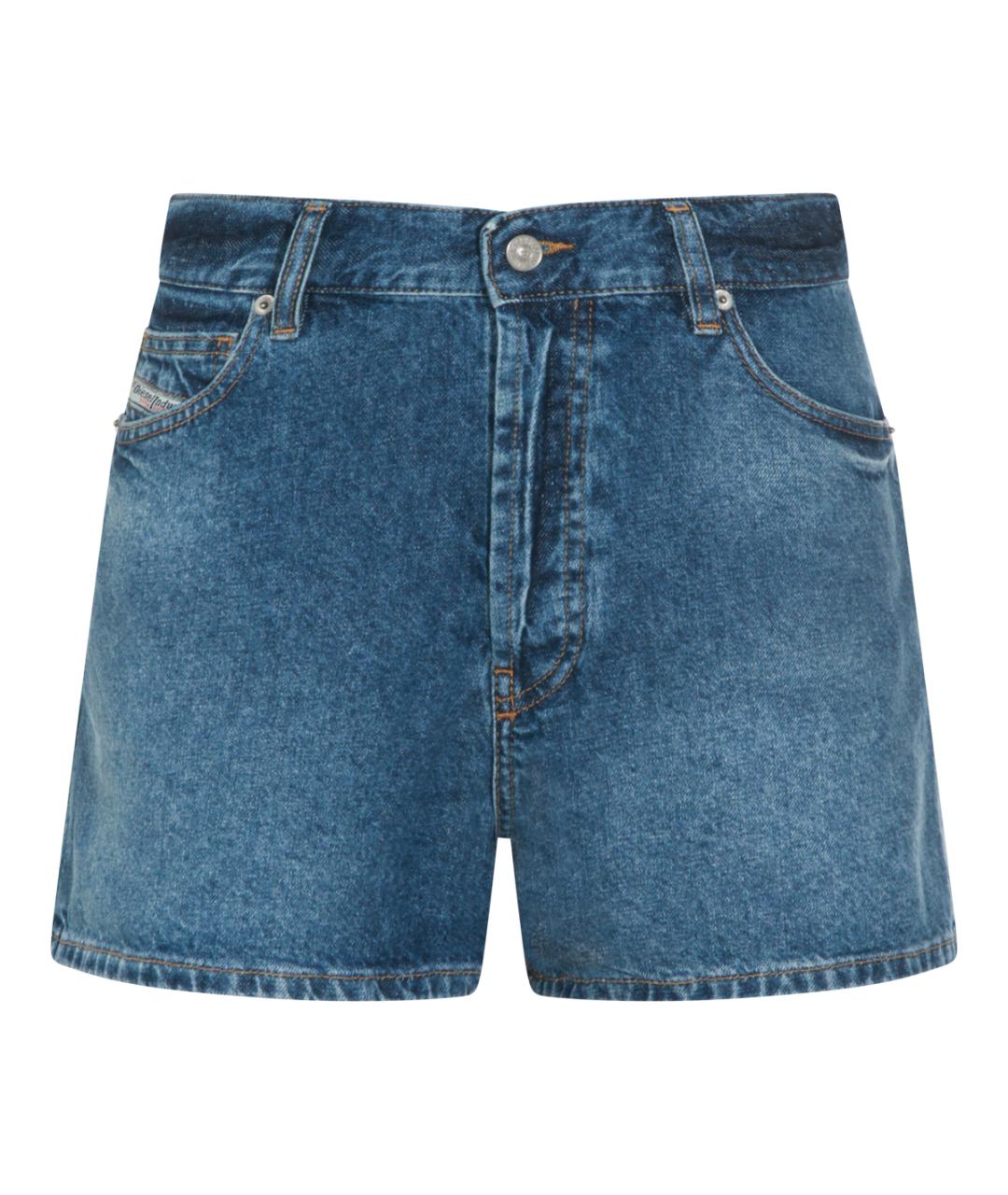 DIESEL Синие хлопковые шорты, фото 1