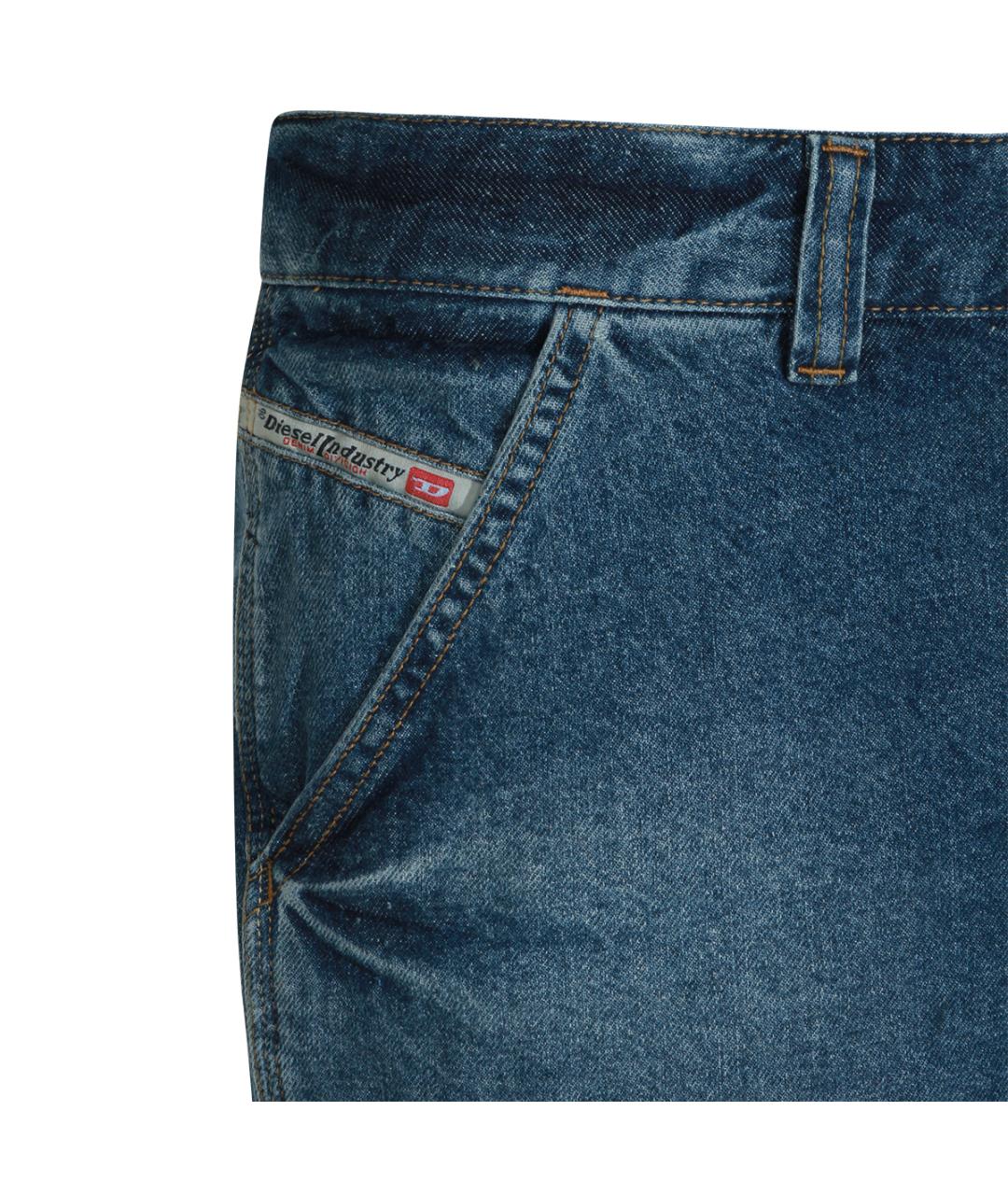 DIESEL Темно-синие хлопковые шорты, фото 3