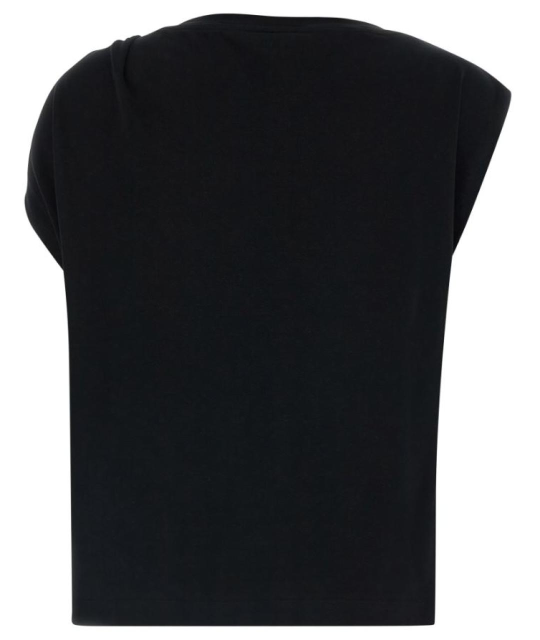 PINKO Черная хлопковая футболка, фото 2