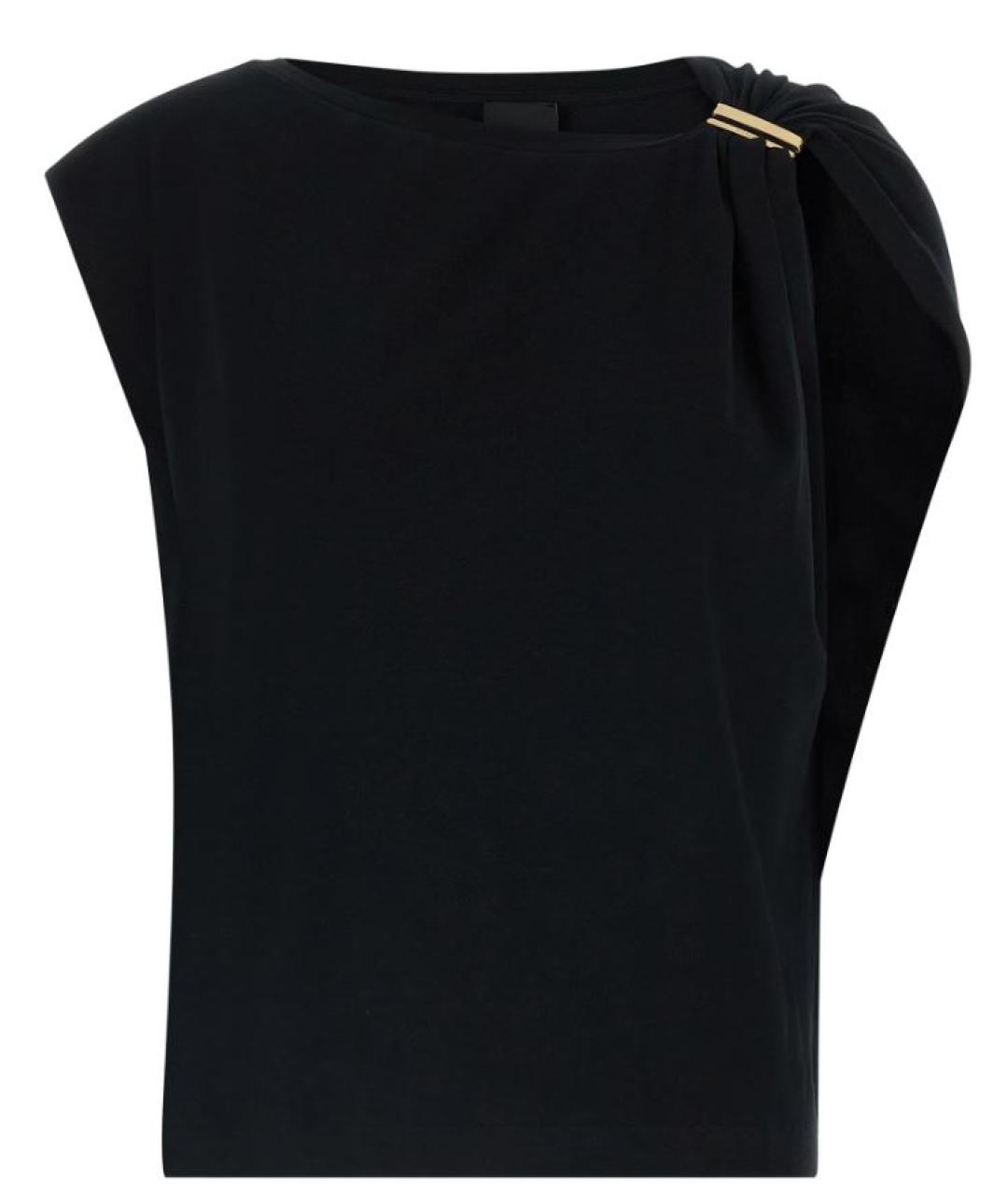 PINKO Черная хлопковая футболка, фото 1