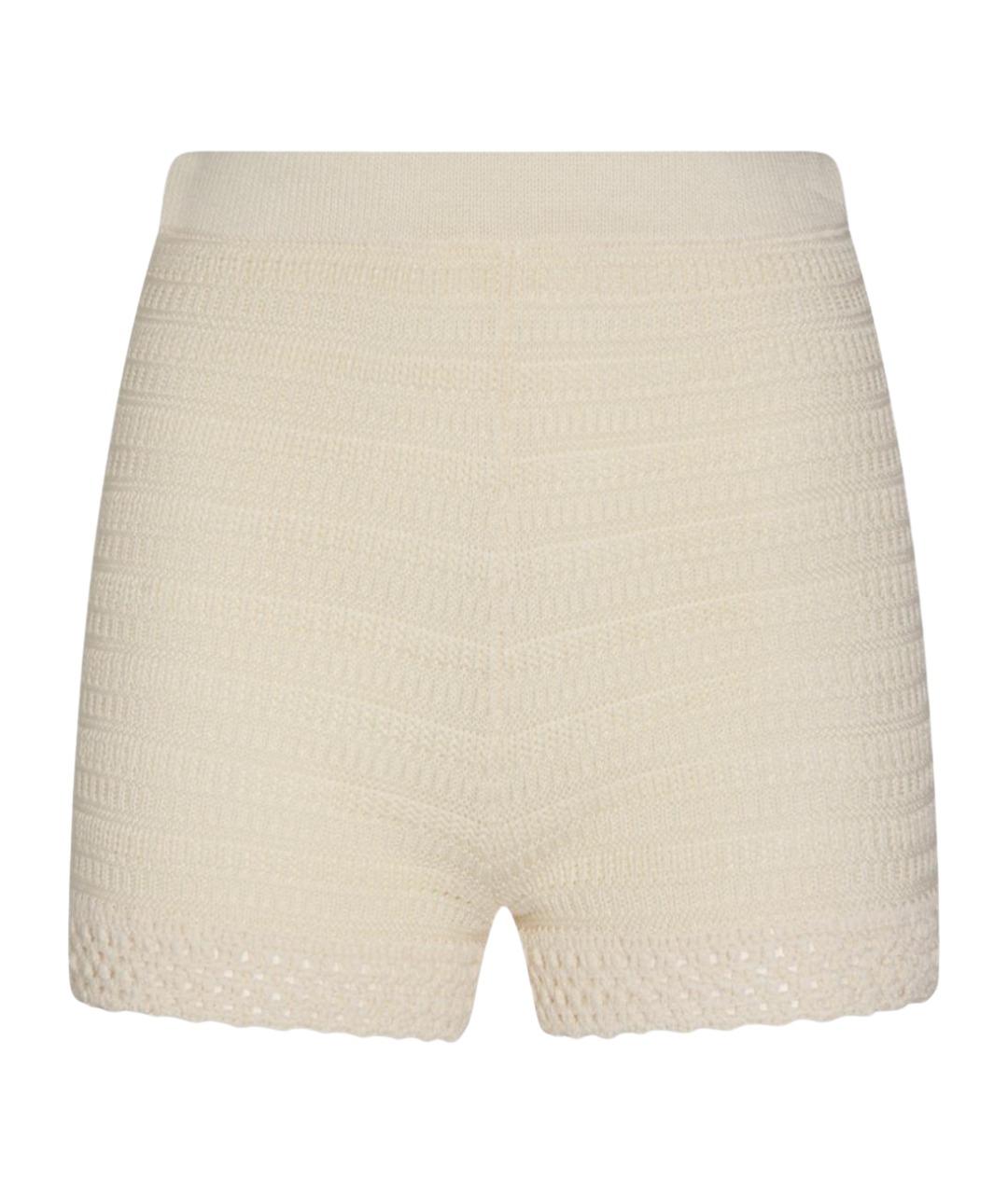 TWIN-SET Бежевые вискозные шорты, фото 1