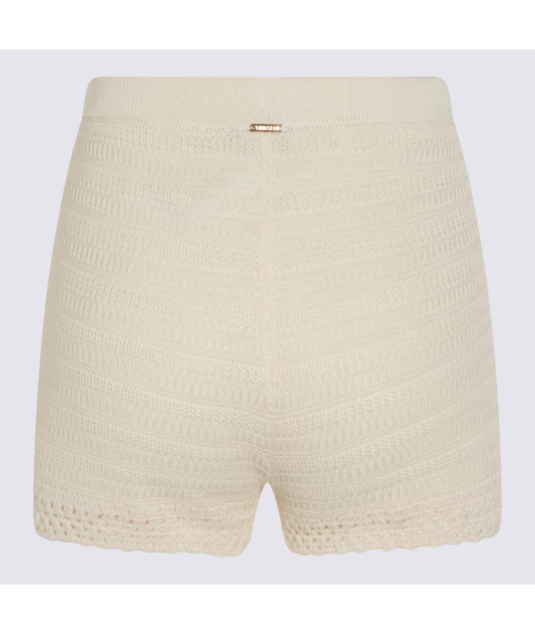 TWIN-SET Бежевые вискозные шорты, фото 2