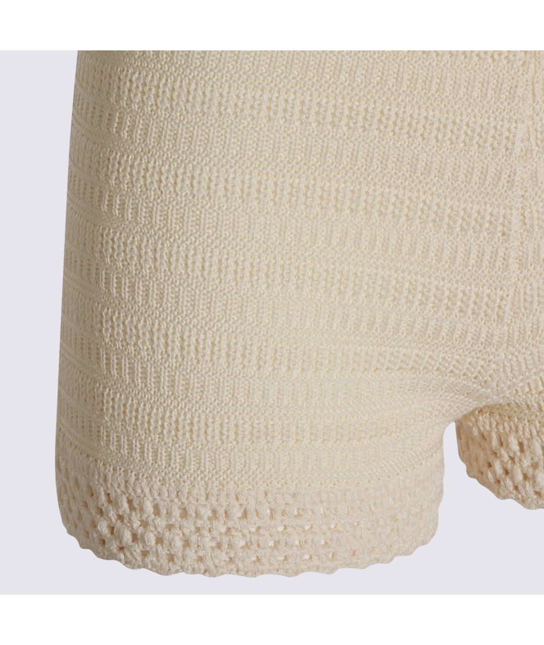 TWIN-SET Бежевые вискозные шорты, фото 3