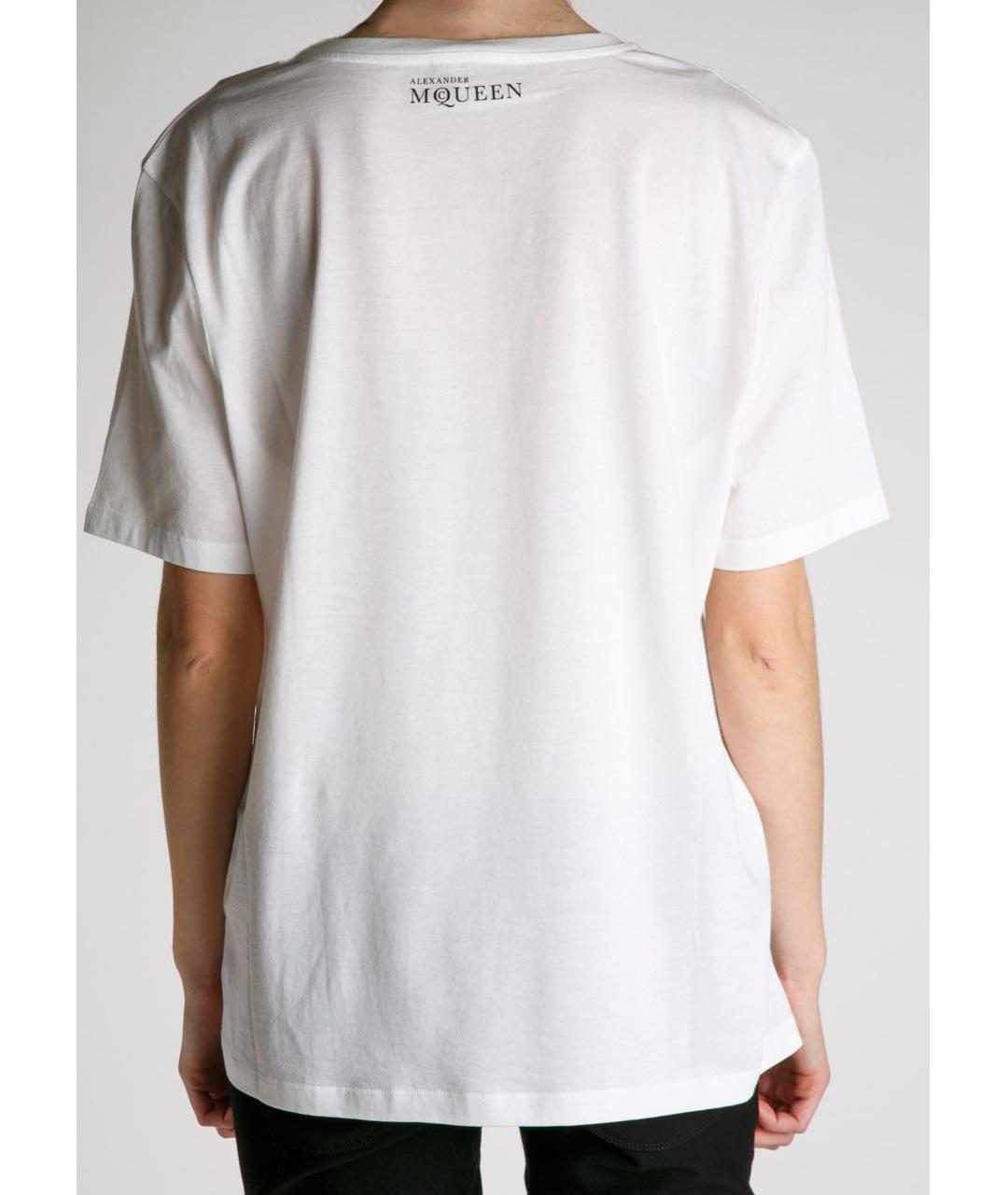 ALEXANDER MCQUEEN Черная хлопковая футболка, фото 8