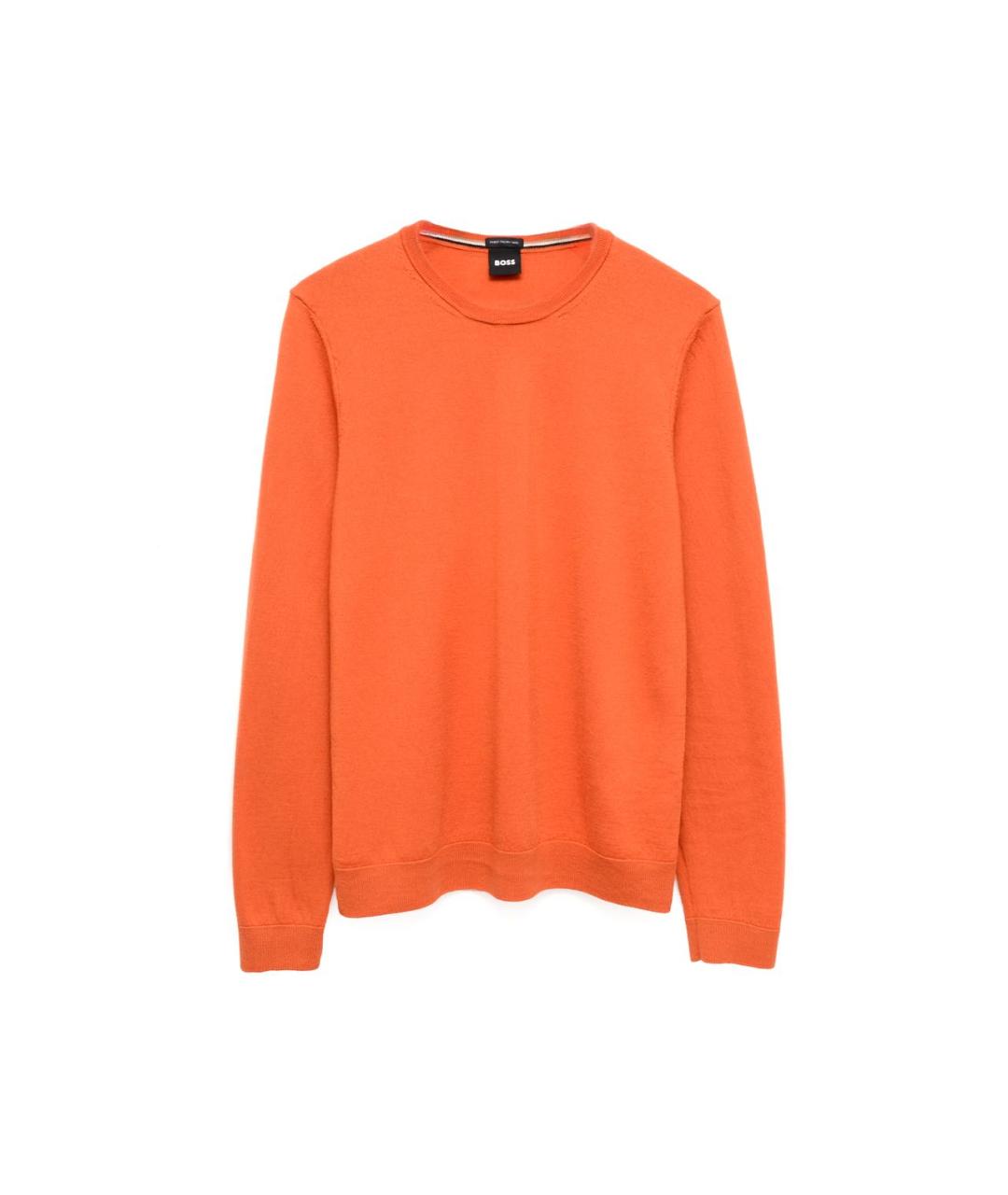 HUGO BOSS Оранжевый шерстяной джемпер / свитер, фото 9