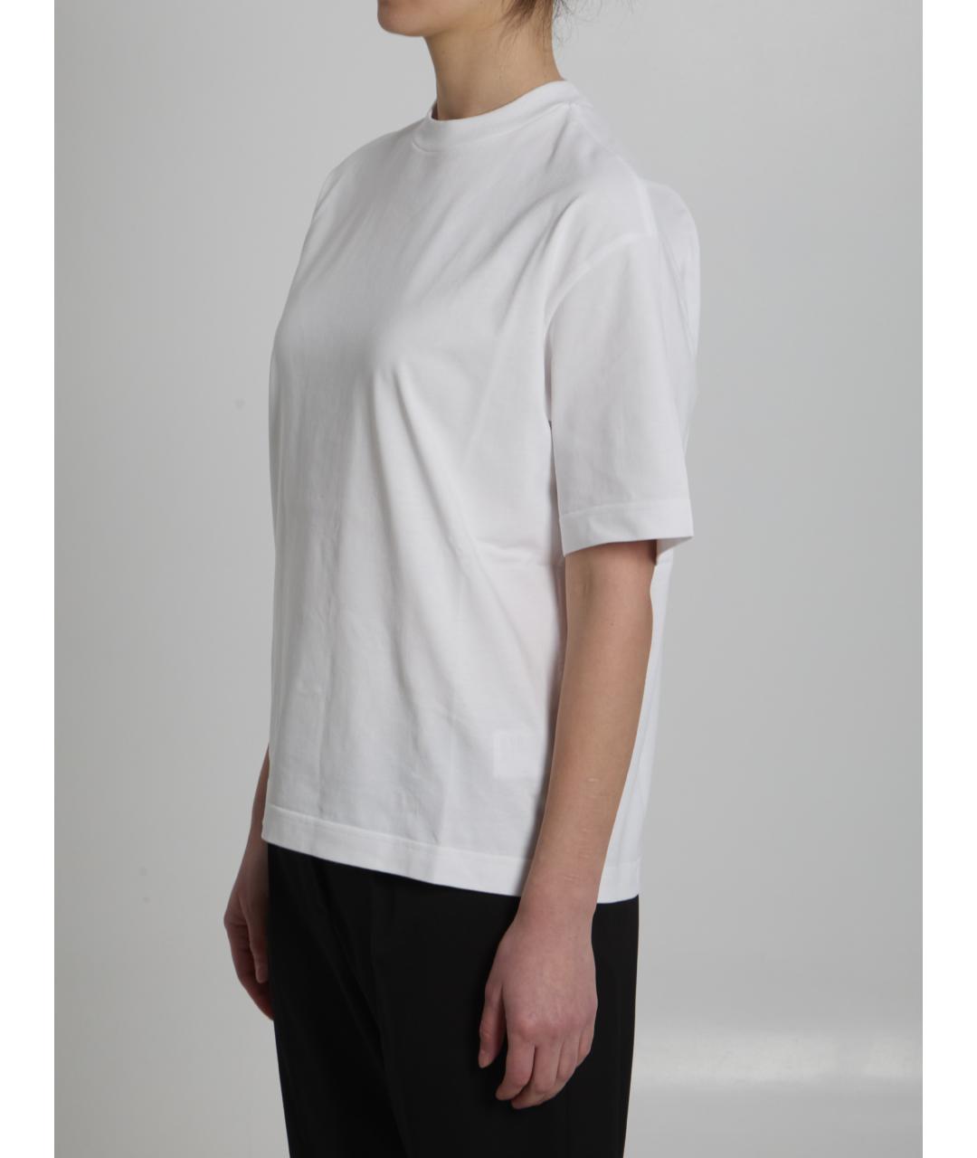 BOTTEGA VENETA Белая хлопковая футболка, фото 2