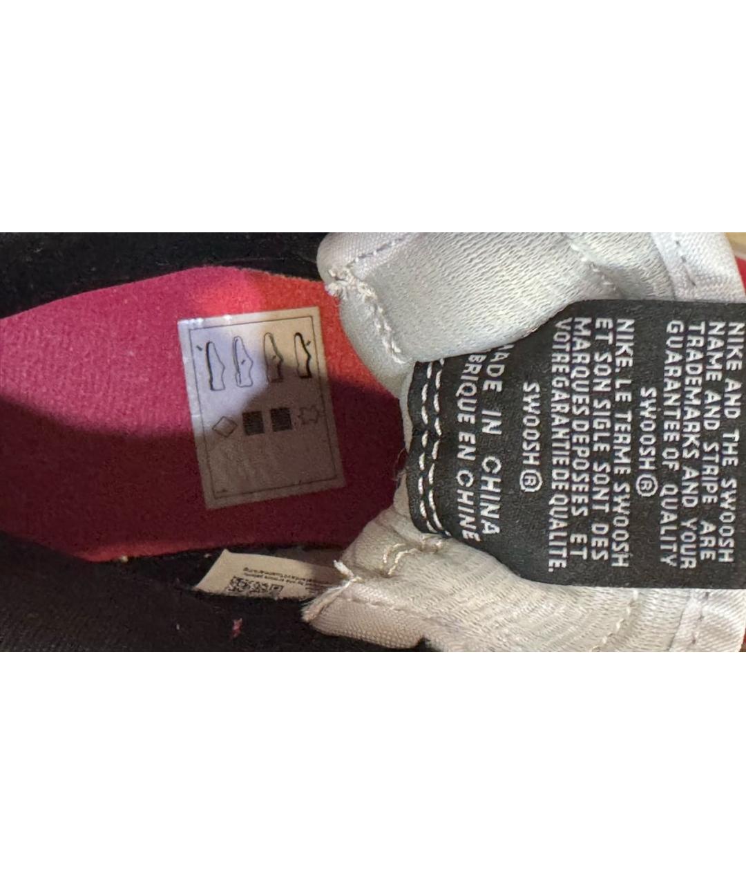 JORDAN Красные кожаные кроссовки, фото 7